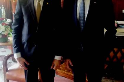 L'Ambassadeur de la République de Bulgarie au Royaume du Maroc Yuri Sterk a rendu visite à  M. André Azulay, Premier conseiller du Roi Mohammed VI